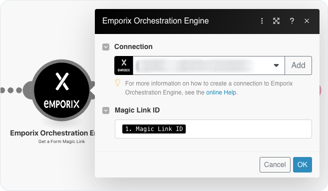 Get a Form Magic Link module configuration