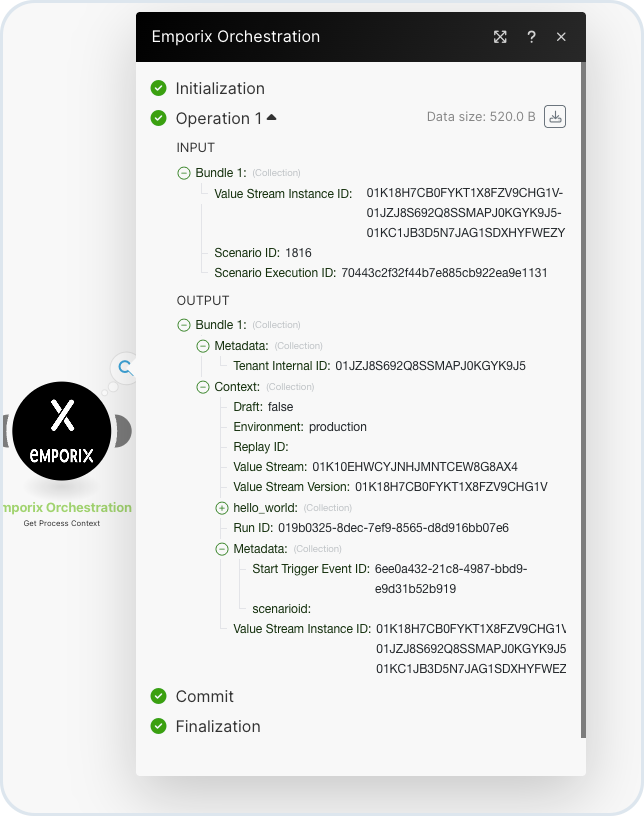 Get Process Context module configuration