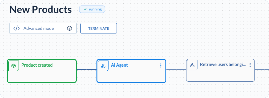 Terminate a running instance from the debugger details view