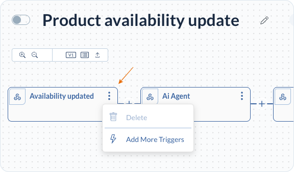 Adding a second trigger